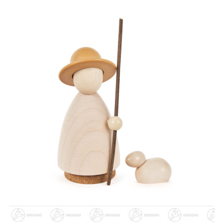 Schäfer lasiert mit Schaf 9,5/11cm