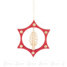 Behang Spanbaum im Ornament rot 8cm