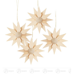 Behang Holzstern (4) 8cm