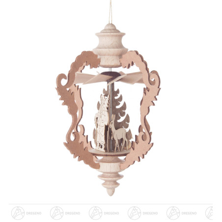 Wärmespiel Barock Weihnachtsmann, zum Hängen 10cm