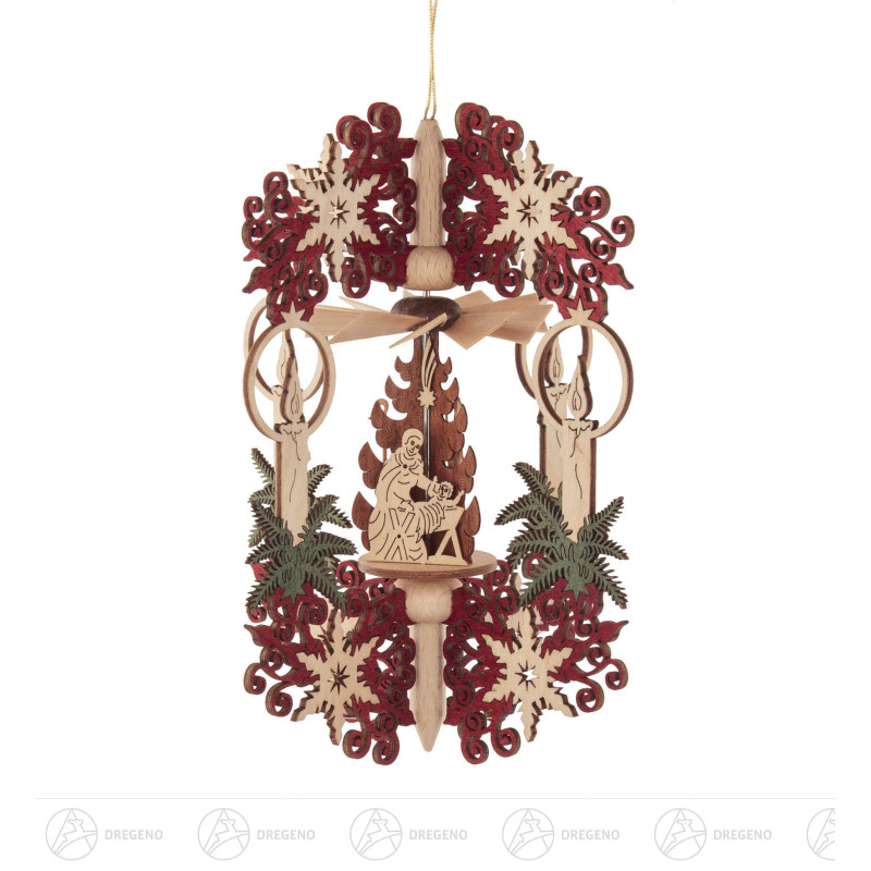 Wärmespiel Kristallkerze Chr.-Geburt 9cm