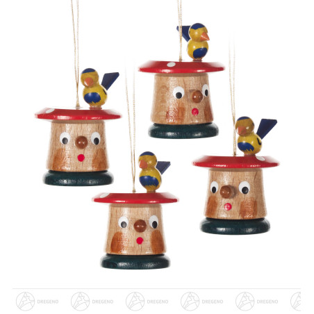 Behang Pilz mit Vogel (4) 4cm