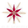 Christbaumspitze Spanstern rot/natur Durchmesser 31cm