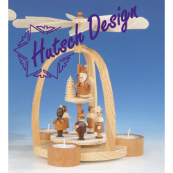 Teelichtpyramide mit...