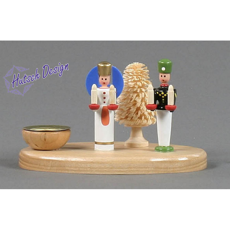 Teelicht Bergmann und Engel  Bergmann und Engel ca.9cm