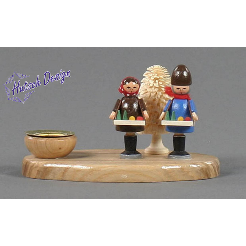 Teelicht Striezelkinder  Striezelkinder ca.9cm