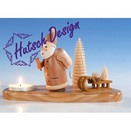 mit Weihnachtsmann  natur 10cm