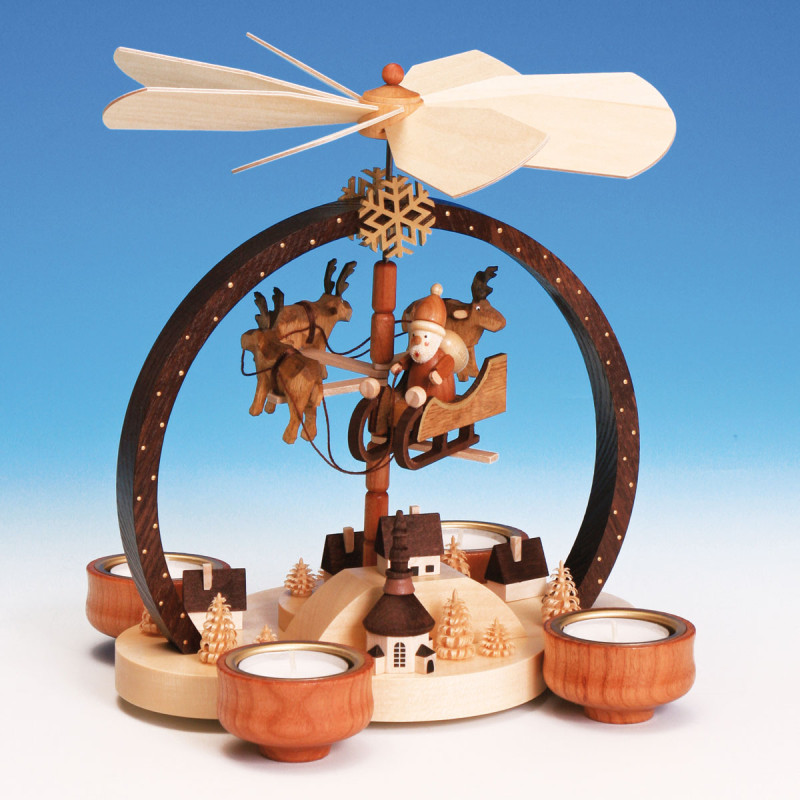 Pyramide Weihnachtszauber natur 20x 15 x24cm