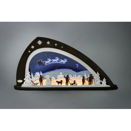 Schwibbogen LED Santa Claus 66,0 x 33,8 x 6,0 cm