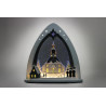 Lichterspitze LED Seiffener Kirche 52,0 x 53,5 x 9,0 cm
