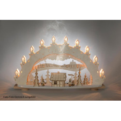 Lichterbogen m. RH 10 flg. Winter Zauberland 66,0 x 39,6 x 11,5 cm
