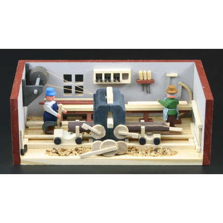 Miniaturstübchen Sägewerk 11cm x 6cm x 4cm