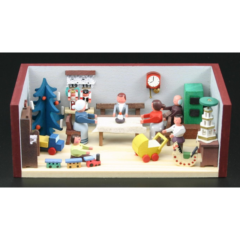 Miniaturstübchen Weihnachtsstube 11cm x 6cm x 4cm