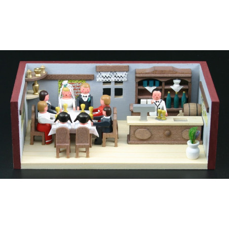 Miniaturstübchen Hochzeitsstube 11cm x 6cm x 4cm