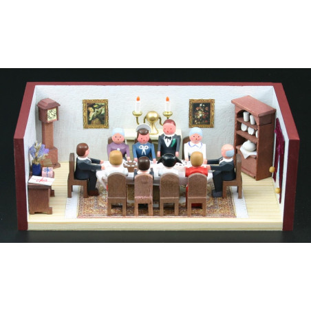 Miniaturstübchen Silberhochzeitsstube 11cm x 6cm x 4cm