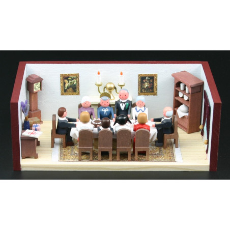 Miniaturstübchen Goldene Hochzeitsstube 11cm x 6cm x 4cm