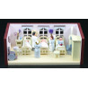 Miniaturstübchen Krankenstube 11cm x 6cm x 4cm
