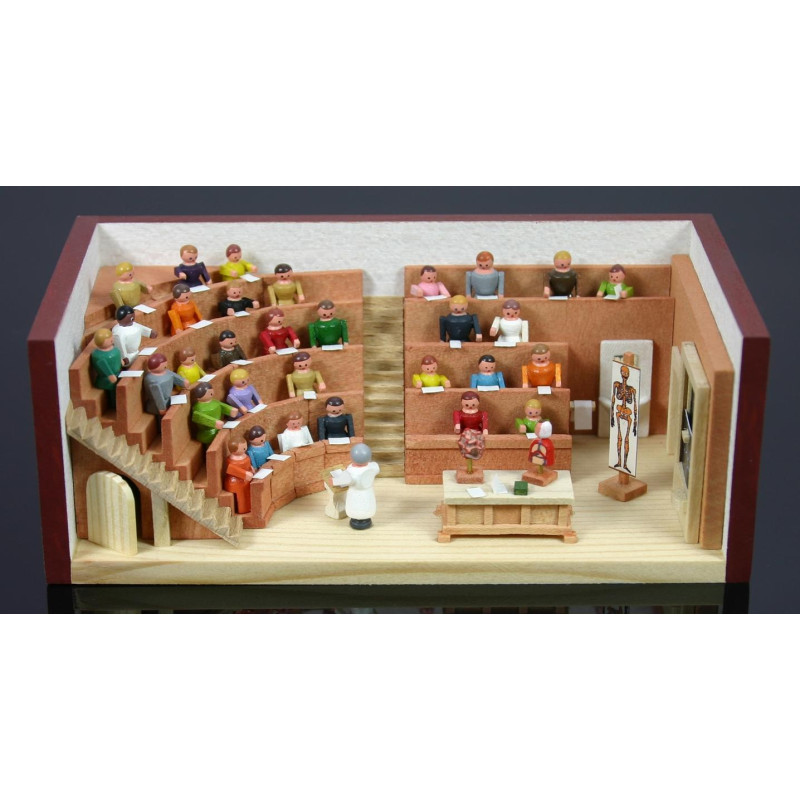 Miniaturstübchen Hörsaal 11cm x 6cm x 4cm