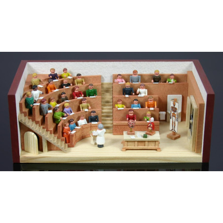 Miniaturstübchen Hörsaal 11cm x 6cm x 4cm