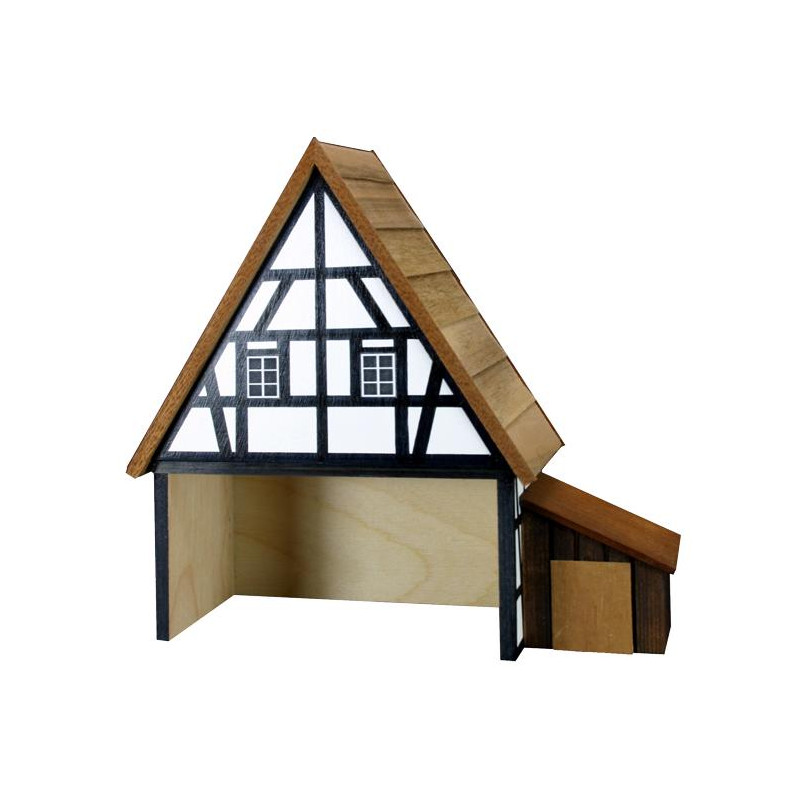 Miniaturstübchen Fachwerkhaus 18cm x 5cm x 18cm