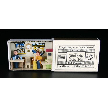 Zündholzschachteln Bauernstube