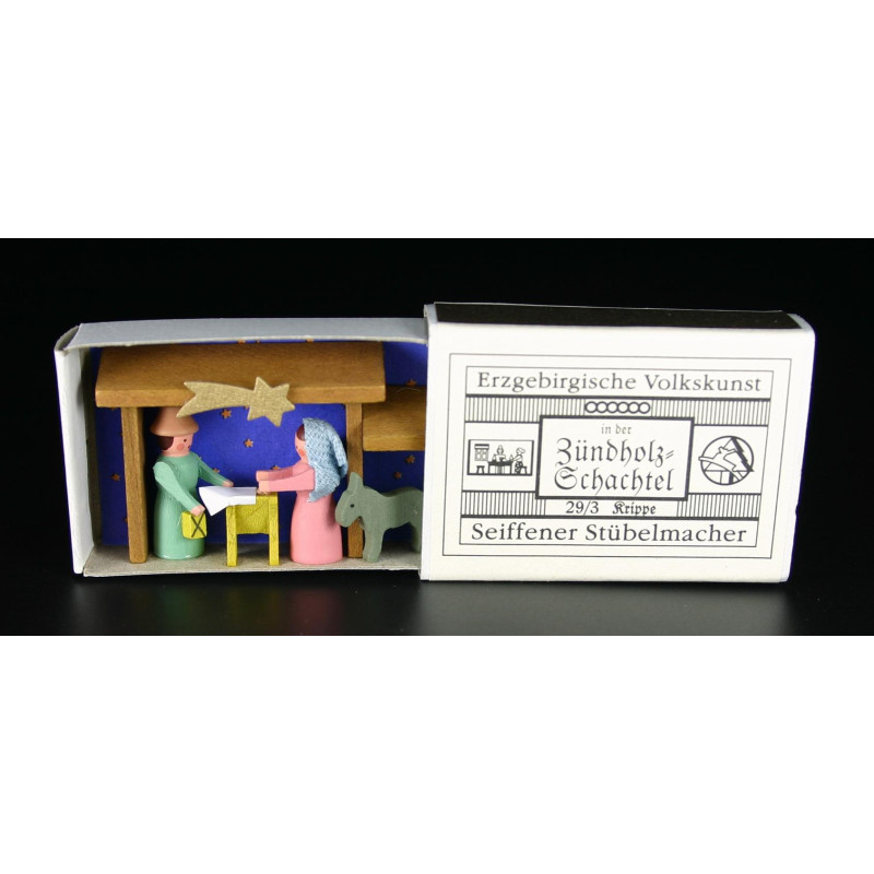 Zündholzschachteln Krippe