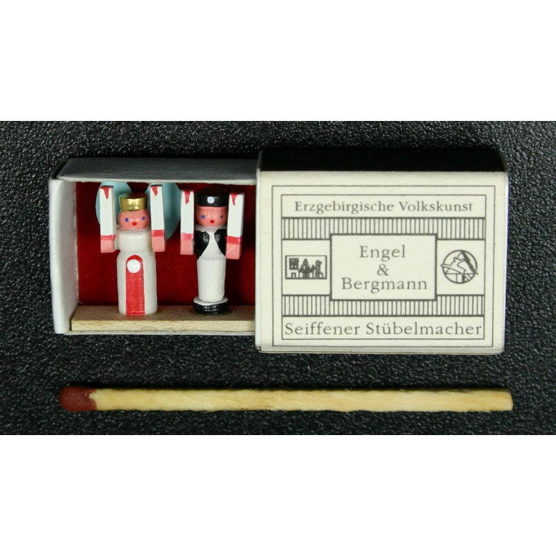 Zündholzschachteln Engel und Bergmann 2cm x 2cm x 1cm