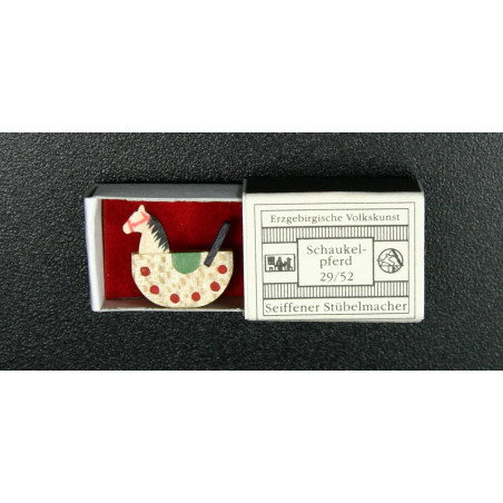 Zündholzschachteln Schaukelpferd 2cm x 2cm x 1cm