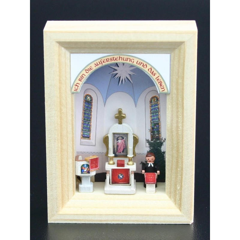 Dorfkirche 5cm x 7cm x 1cm