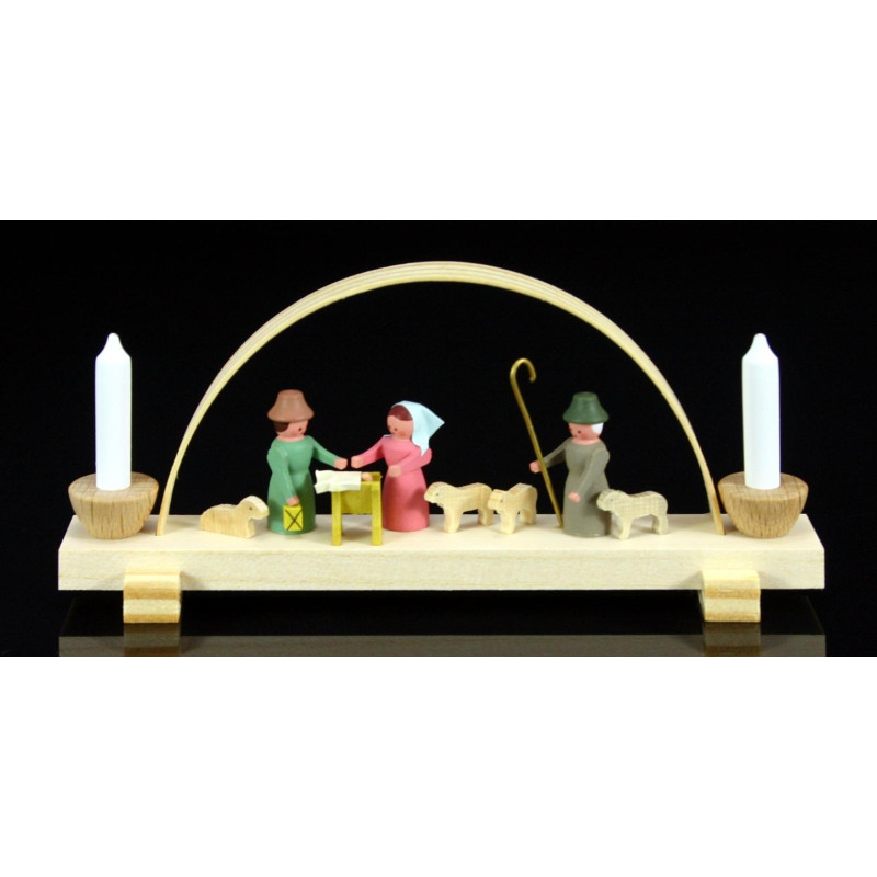 Miniaturschwibbogen Christi Geburt 11cm x 5cm x 5cm