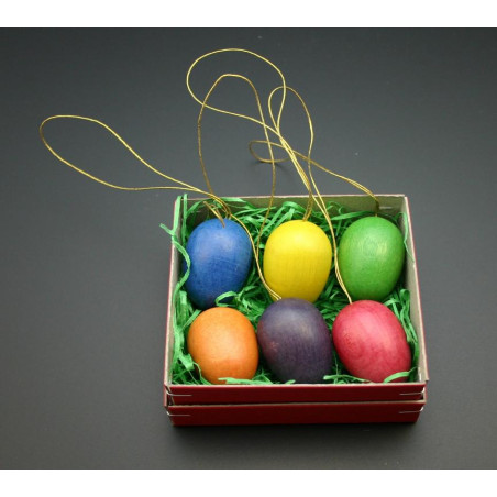 6 Stk. Ostereier unbemalt 3cm x 2cm x 2cm