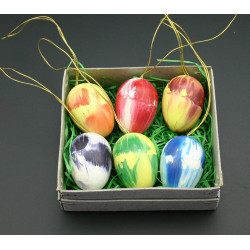 6 Stk. Ostereier marmoriert...