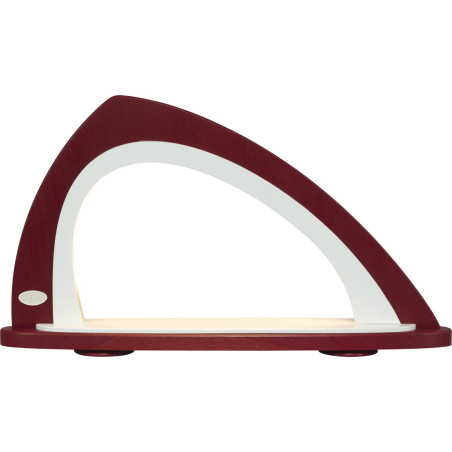 Leerbogen asymmetrisch bordeaux/weiß  52,0 x 29,7 x 9,0 cm