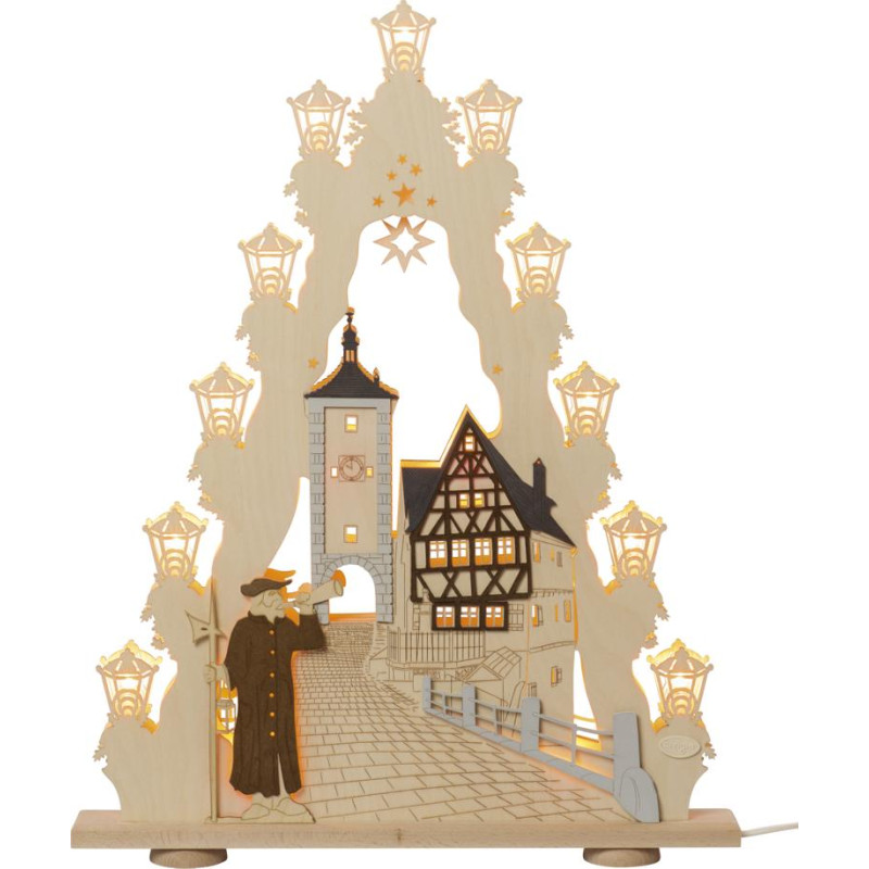 LED Lichterspitze 15 flg Rothenburg ob der Tauber 52,0 x 67,0 x 6,0 cm