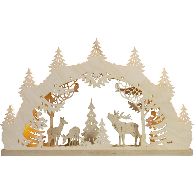 LED Lichterbogen 7 flg. Hirschfamilie 52,0 x 32,0 x 6,0 cm