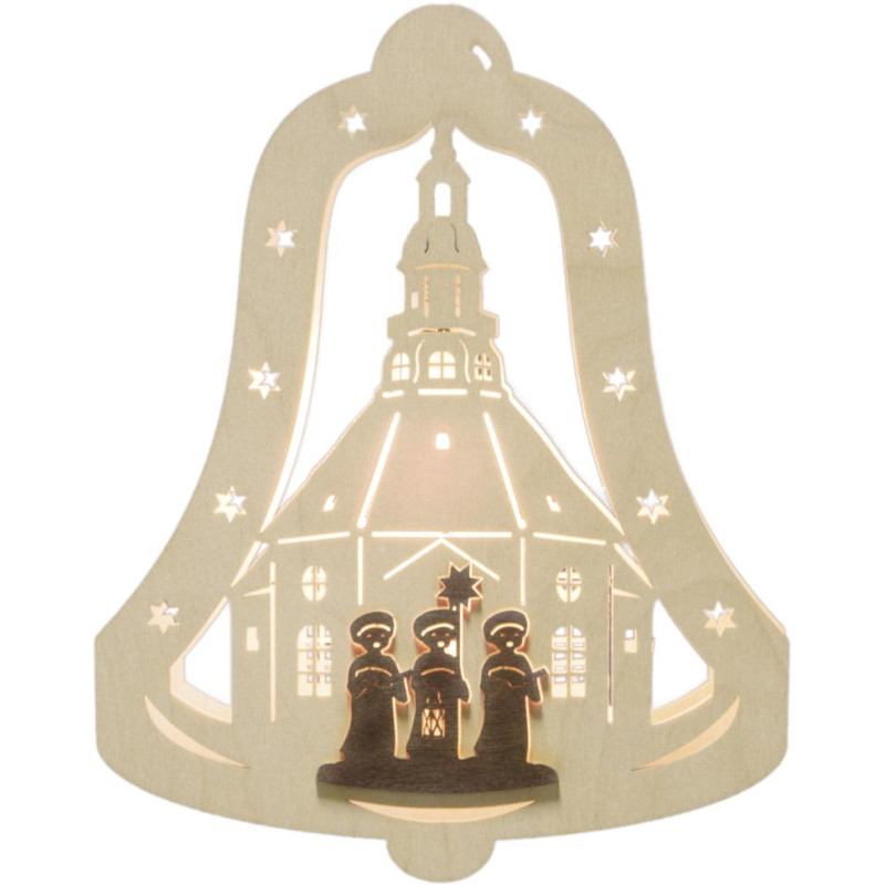 Fensterbild Glocke Kurrende 22,5 x 28,5 x 5,0 cm