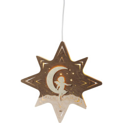 Fensterbild Stern Engel auf...