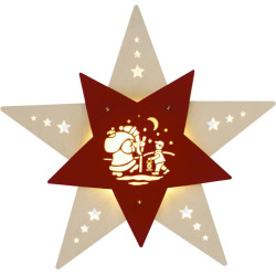 Fensterbild Stern Knecht...