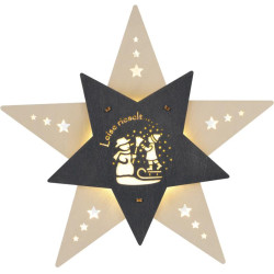 Fensterbild Stern Leise...