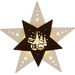 Fensterbild Stern Seiffener...