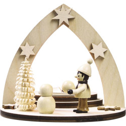 Teelichthalter Winterkind...