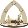 Teelichthalter Winterkind auf Ski 1 TL 12,0 x 11,5 x 12,0 cm
