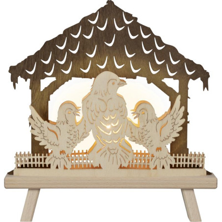 Standleuchte Vogelhaus 30,0 x 32,0 x 6,0 cm