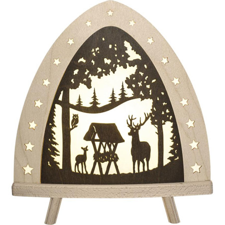 Standleuchte LED Hirsch farbig 30,0 x 32,0 x 6,0 cm