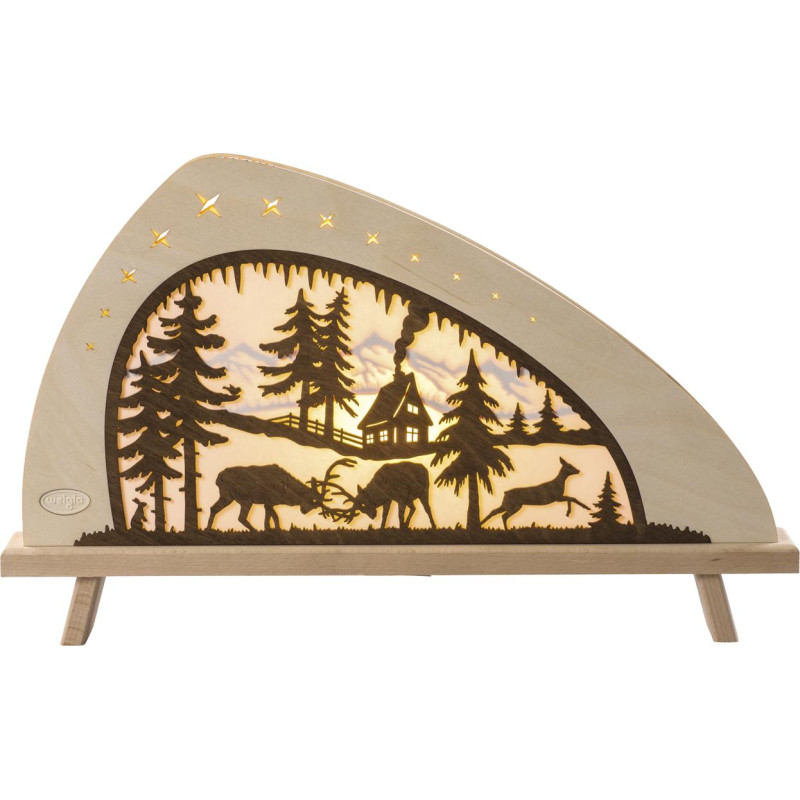 Standleuchte LED Rotwild farbig 52,0 x 32,0 x 6,0 cm