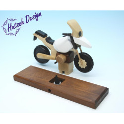 Raeuchermotorrad  Boxer GS weiß  27 x8 x 16cm