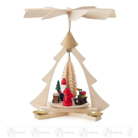 Pyramide mit Bescherung, für Kerzen d14mm