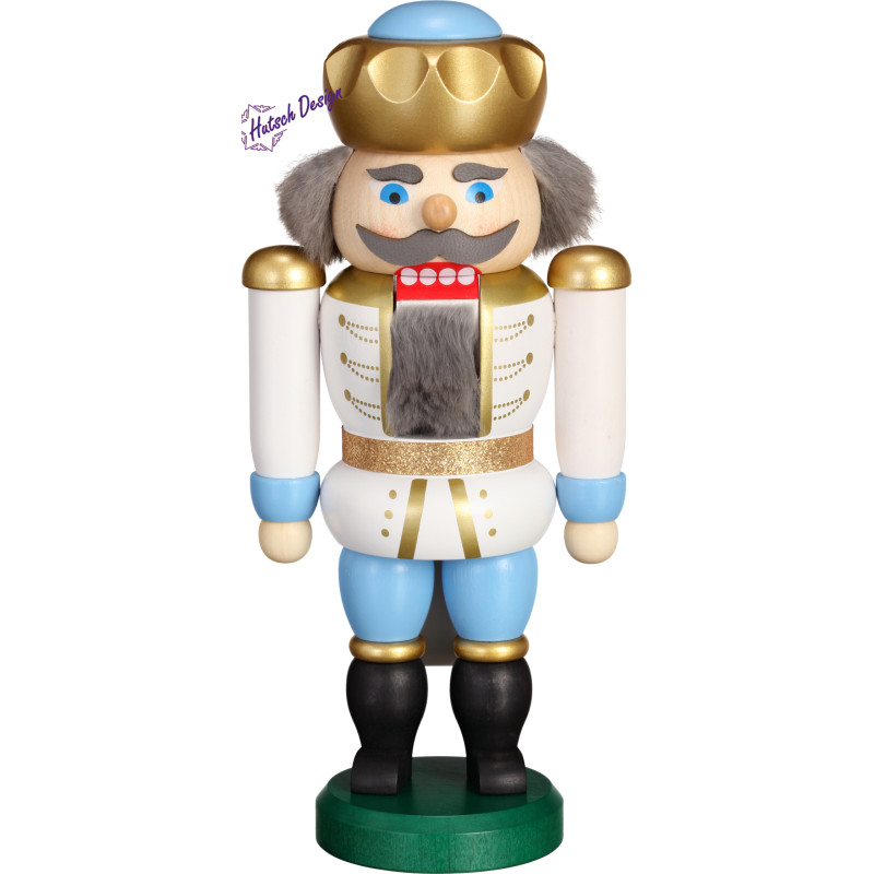 Exklusiv König weiß-blau 20cm