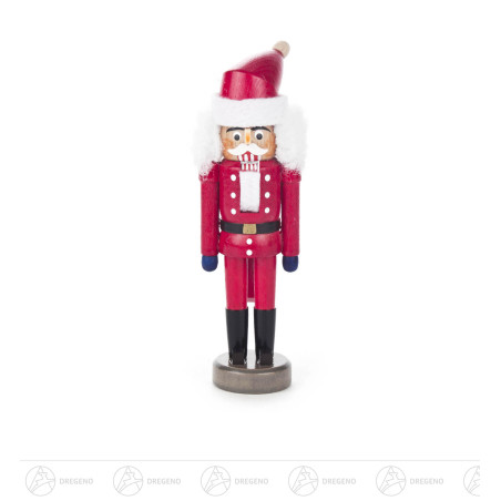 Nussknacker Weihnachtsmann rot, 14cm