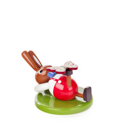 Hase klein liegend mit Schmetterling 4cm